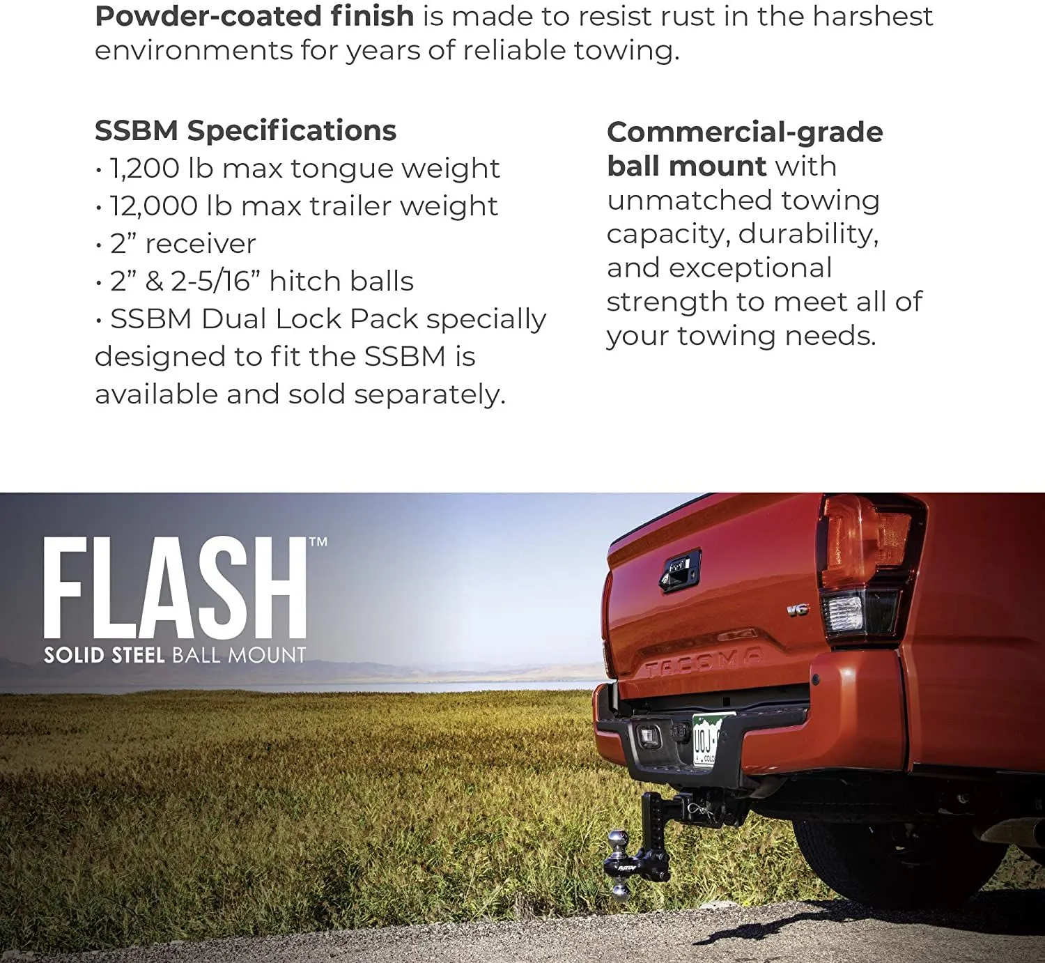 Flash 6In drop Solid Steel 2.